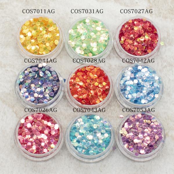 PET Grado cosmético maquillaje de ciruela maquillaje de flor en granel polvo de brillo ODM/OEM para decoración facial de forma especial en en PET