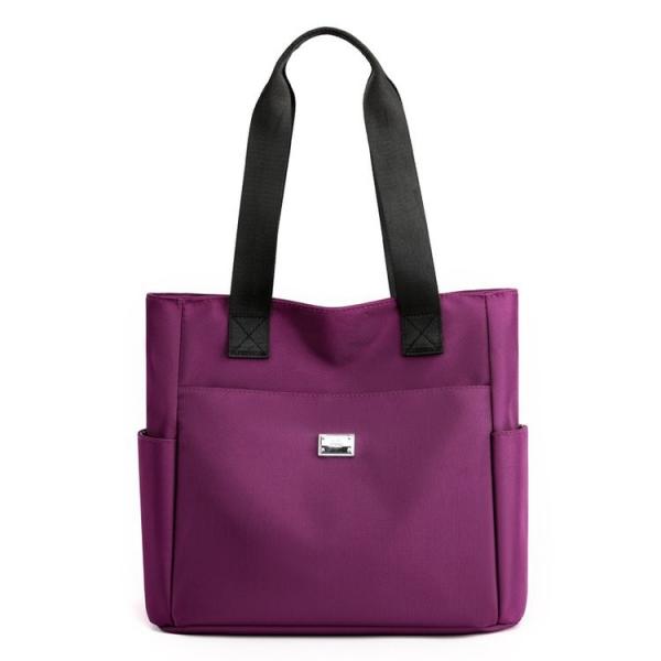 Women'S Waterproof Nylon Tote Bag Custom Logo Ladies Handbags Zipper