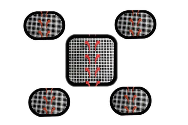 China OEM 3pcs set replacement gel pads for abdominal toning Belts ABS STIMULATOR