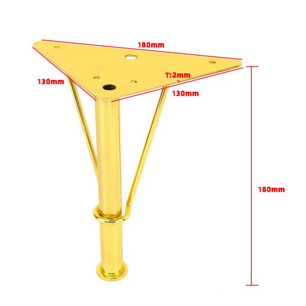 Wanjusheng New Furniture Hardware Bed Foot Metal Sofa Leg TV Stand Foot Furniture Support Accessories