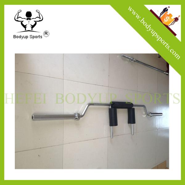 gym body building equipment Sponge Coated Black Oxided Squat cambered weightlifting Barbell Bar