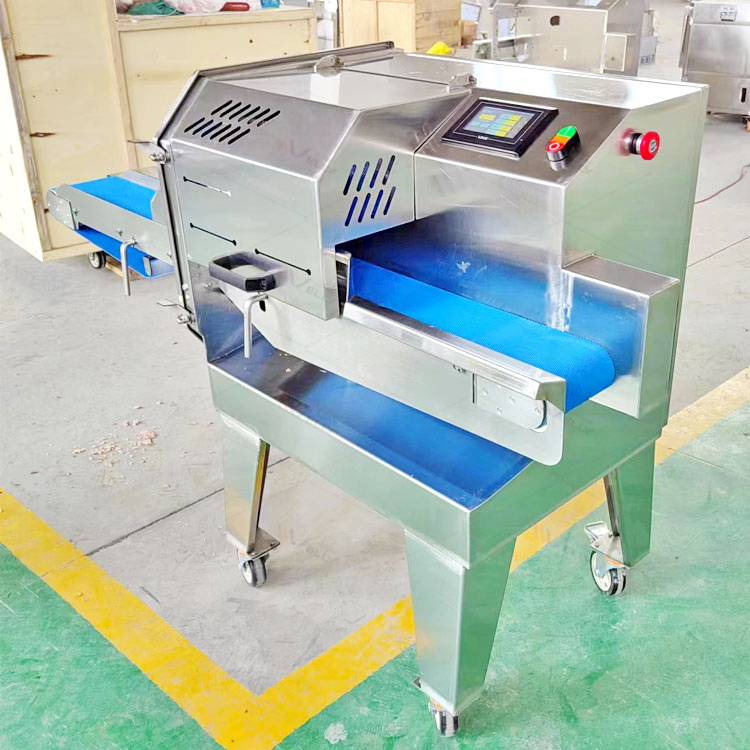 Industrial Commercial Automatic Pork Roll Chicken Slice Cutter Dried Meat Cheese Slicing Meat Slicer Cutting Machine for Beef