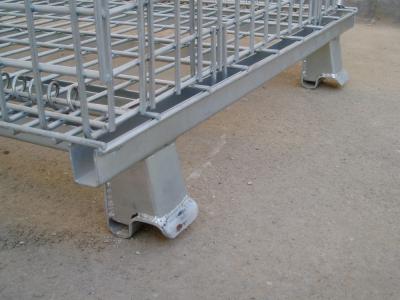 Steel Wire Mesh Cages Storage Folding For Automotive Parts Transport