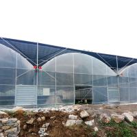 Anuncio publicitario automático interno del invernadero multi del palmo del sistema que sombrea para el fuerte viento