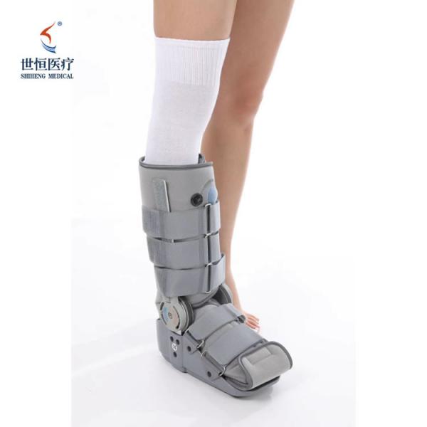 Black/grey color foot brace drop foot with airbag and chuck adjustable ankle foot brace