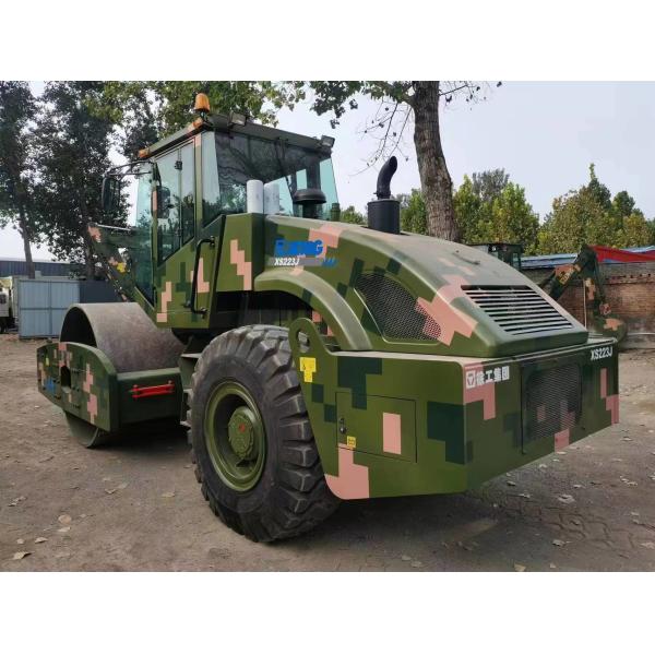 XCMG XS223J Использованные дорожные ролики Одноколесный стальной колесный ролик Ультратяжелый приводной вибрационный ролик
