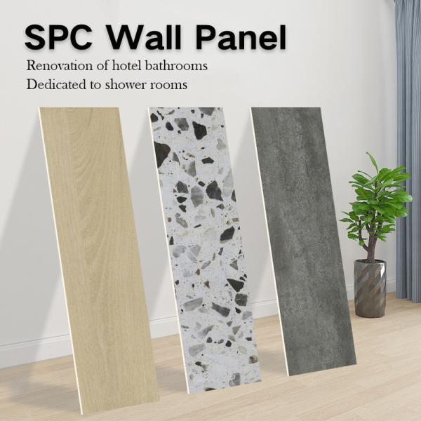 SPC Wall Panels New ProductIdeas 600*2440*4mm Waterproof And Moisture-Resistant Stone Plastic Eco-Friendly Marble Modern Stone Crystal Panels For Bathroom