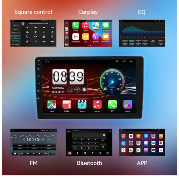 9 дюймовый 2din Android Car Radio Авто Carplay Screen Car DVD Player для Apple Carplay Стерео Android Car Radio Авто