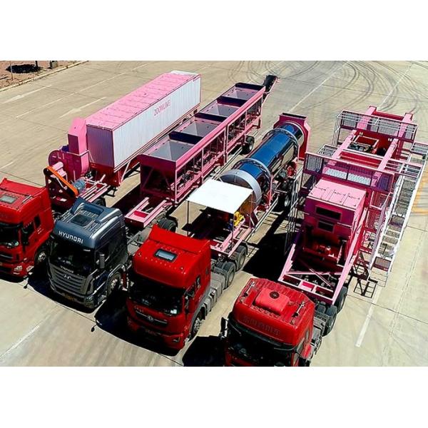 Batch Type Drum 120 Ton/H Mobile Asphalt Mixing Plant