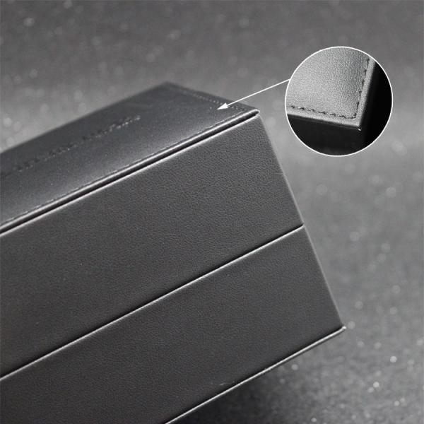 Black Classic Watch Storage Box , Personalized Watch Case CE SGS Listed