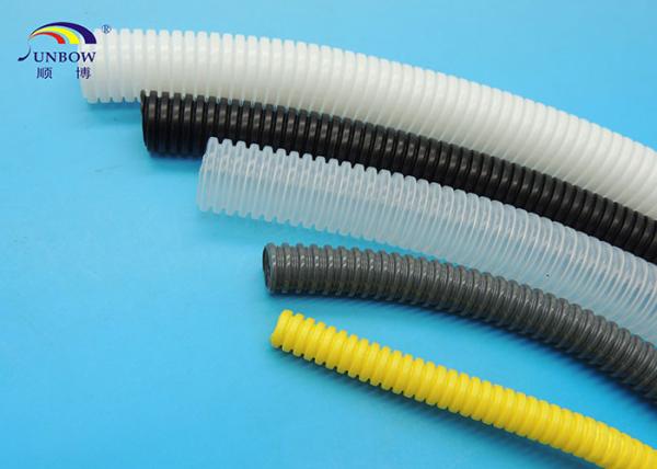 Clear Black White Multi Color Corrugated Pipes Soft and Wear Resistance