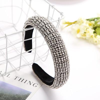 Rhinestone Bling 100 Mulberry Silk Headband Ladies' Hair Decoration