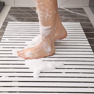 PVC Barefoot Anti-Skid Bathmat Drain Water Safe Comfortable Slip-Resistant