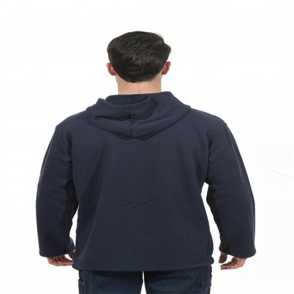 Navy Blue Fire Retardant Sweatshirt With Zipper CAT2 S - 5XL
