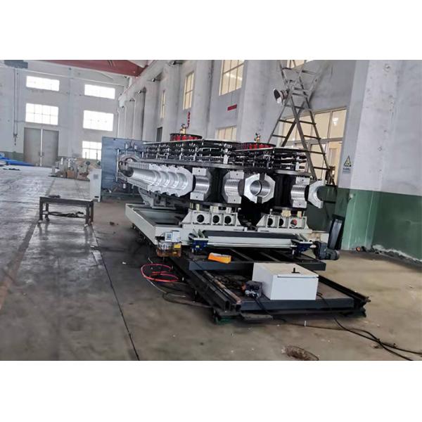 HDPE/PP/PVC DWC Pipe Making Machine / Double Wall Corrugated Pipe Extrusion Line