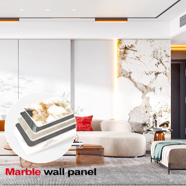 Painel de parede decorativo de PET Marmore Textura de parede de bambu Carvão de madeira Veneer de PVC