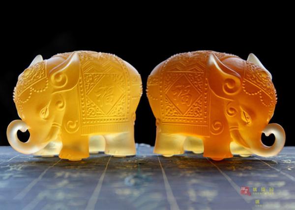 Villa Residence Ornament Colored Home Decorations Crafts Animal Elephant Mascot