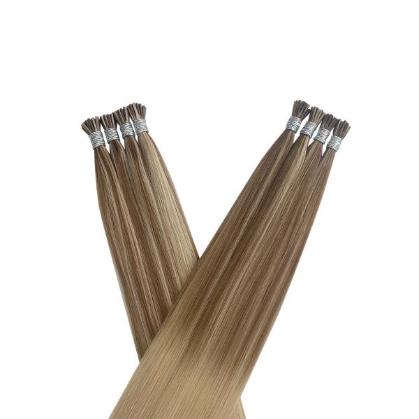 12-28 Inch Italian Beads Tip Double Drawn I Tip Remy Keratin Human Hair Extensions
