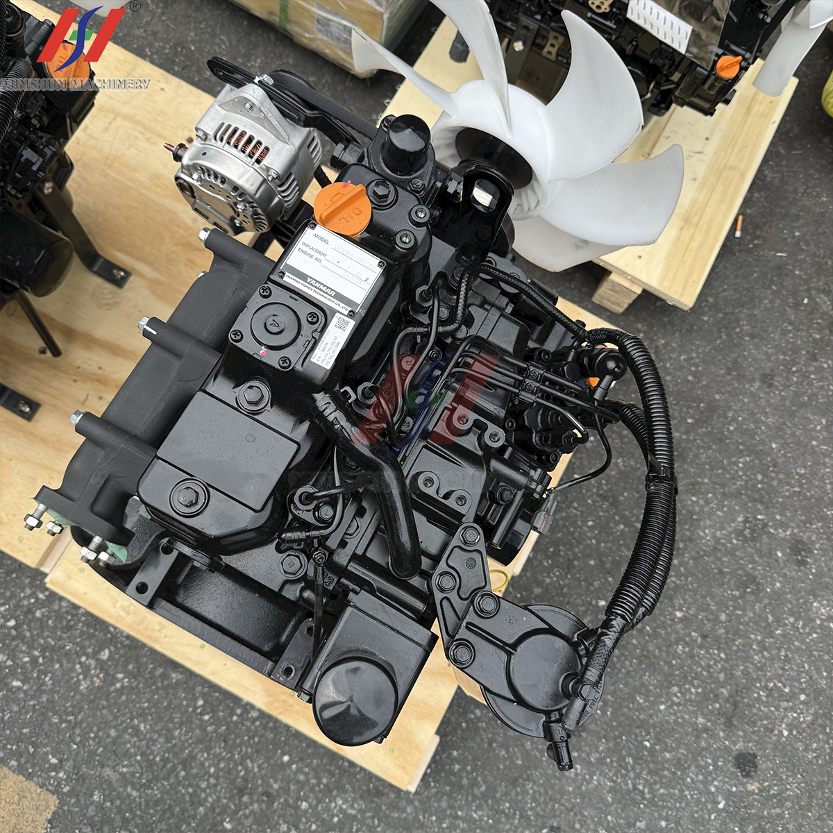 Excavator Spare Parts 3TNV88-ZCPCSY Diesel Engine 2400 rpm 22.2 kW EFI engine for Yanmar