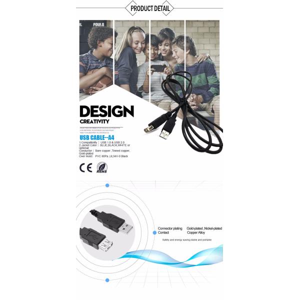 5m USB 2.0 Male to Female Extension Cable with Tinned Copper