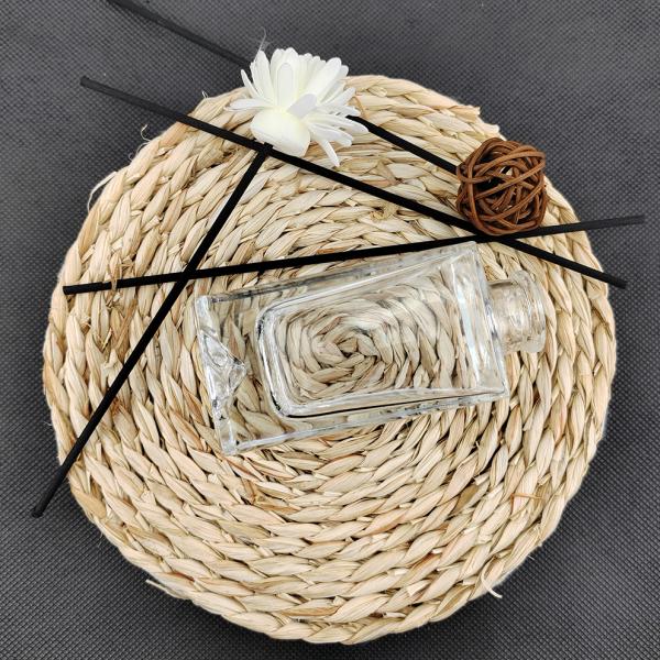 Круглое стекло ароматерапия тростниковый диффузер бутылки парфюм прямоугольная стеклянная бутылка с крышками