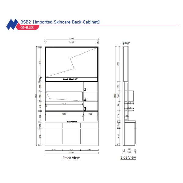 White Glossy Store Glass Display Cabinets Jewelry Counter Display Cases With Titanium Trim