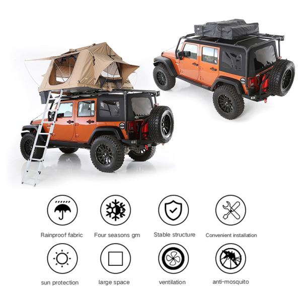 Шатер крыши мягкого Retractable автомобиля располагаясь лагерем верхний с алюминиевым тюфяком лестницы