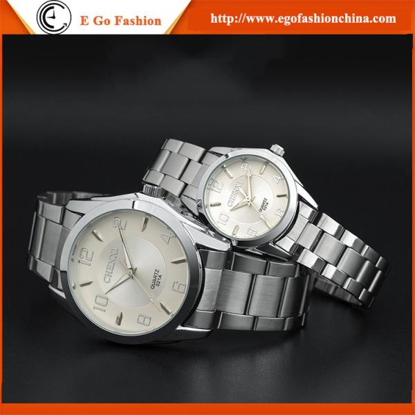 021B Stainless Steel Watch for Lovers Couple Watch Blue Black Classic Watch Quartz Watch