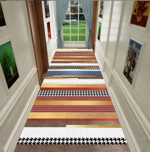 Special Geometric Pattern Commercial Floor Mat Entrance Corridor Stairway Hotel Mat