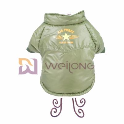 Air Force Snaps Button Opening Pet Jacket Mixed Olives Stylish Dog Coat ISO9001