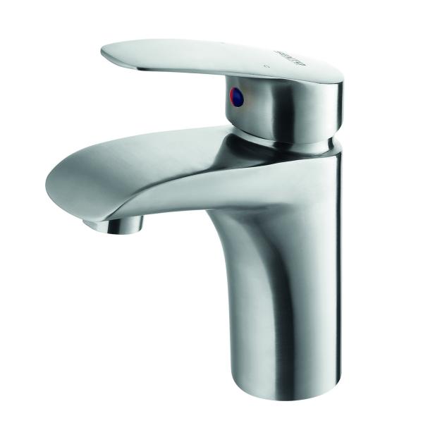 Washbasin Faucet SUS 304 Basin Faucets Bathroom Low Model Brushed Basin Faucets