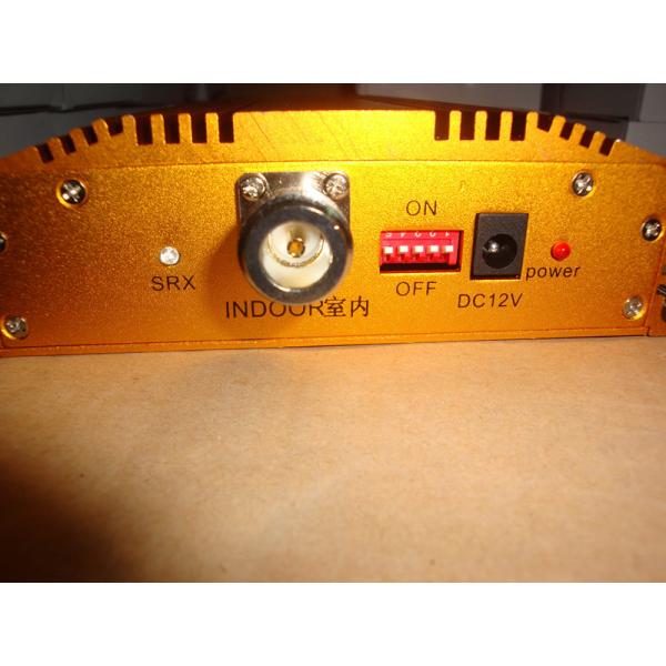 Gold Indoor GSM Signal Booster 55dbm , Cell Phone Signal Repeater For Home