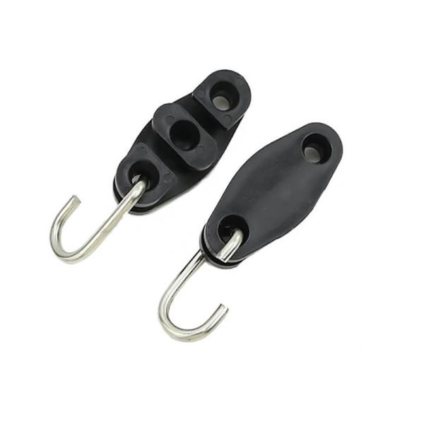 Clamps de ancoragem de fio de queda isolado para exterior ABS e aço galvanizado