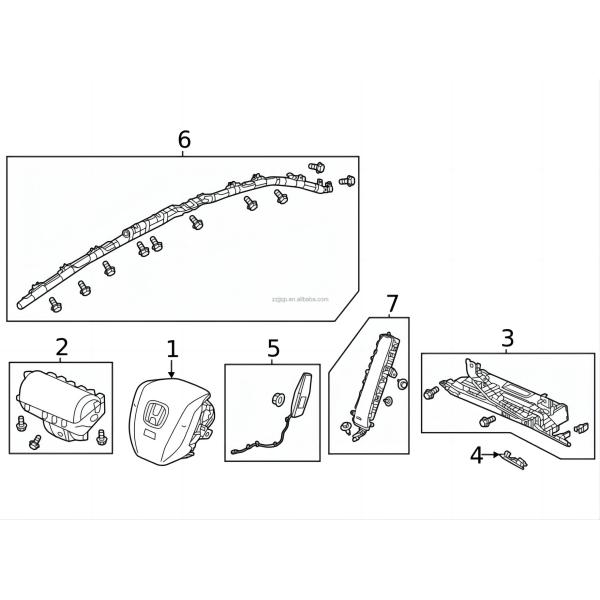 Car Fitment HONDA ABS Full Range Auto Accessories for Civic 21-23 77801-T20-A80ZA OEM