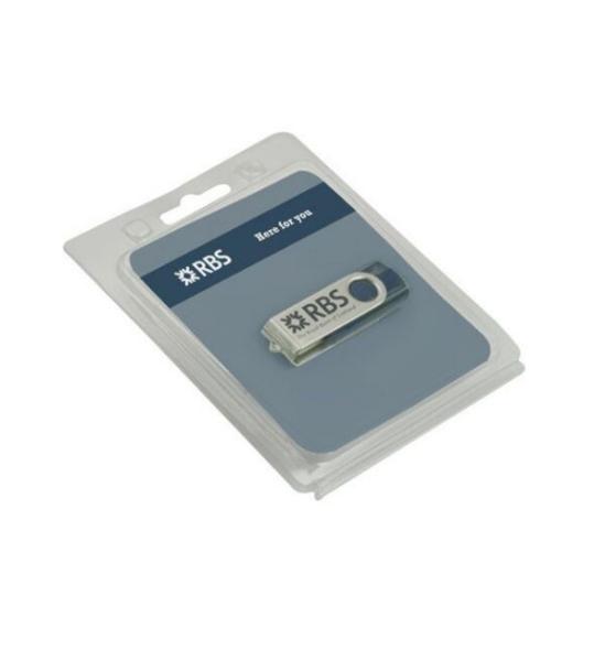 Disposable Dull Polish Plastic PVC Boxes For USB Flash Disk