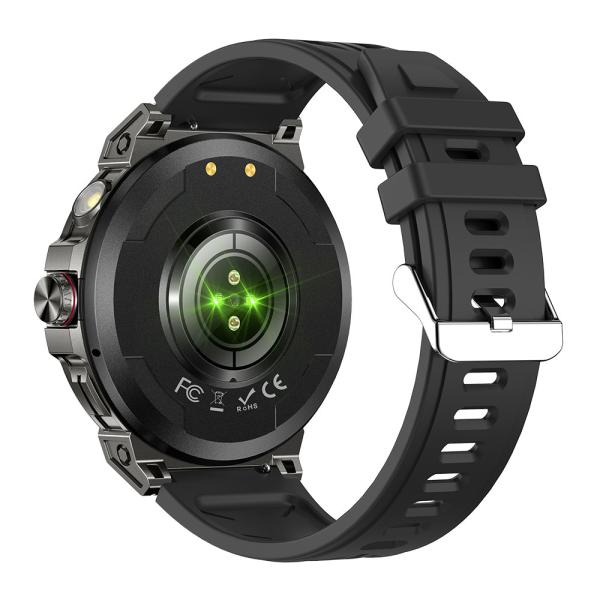 1.85 Rugged Smart Watch Touch Screen Bluetooth Calling Flashlight Compass