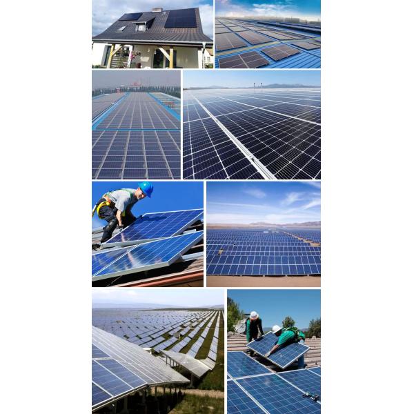 500W 30KG Crystalline Silicon Silver Cells Solar Panels High Conversion Rate