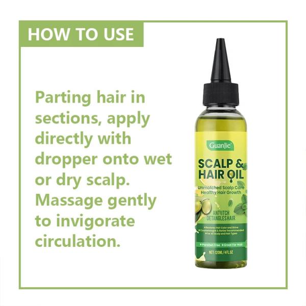 Custom Logo Olive Hair Scalp Oil Wholesale Natural And Pure Nourishing Exotic Scalp Oil Relief Promote Growth Hair Oil