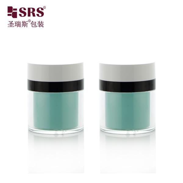 Factory Manufacturer Replaceable Facial Cream Gel Skincare Serum Pump Airless Acrylic Cream Jar