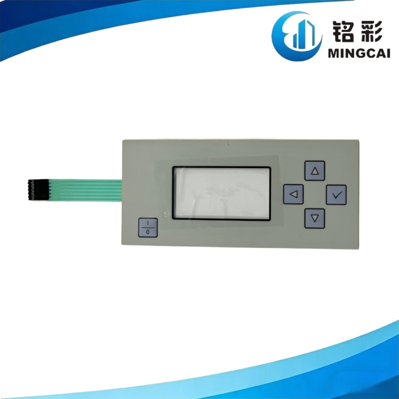 Custom FPC Membrane Switch Keypad with Tactile Dome Keys and High Tensile Flexible FPC Flat Cable for Industrial Control Panel Overlay