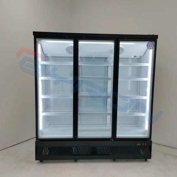 Customized Vertical Display Freezer 3 Doors Upright Display Freezer