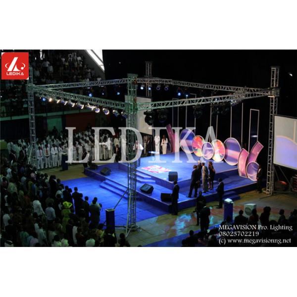 Silver Bolt Or Screw Aluminum Square Truss 3 Meter For Celebration Parties