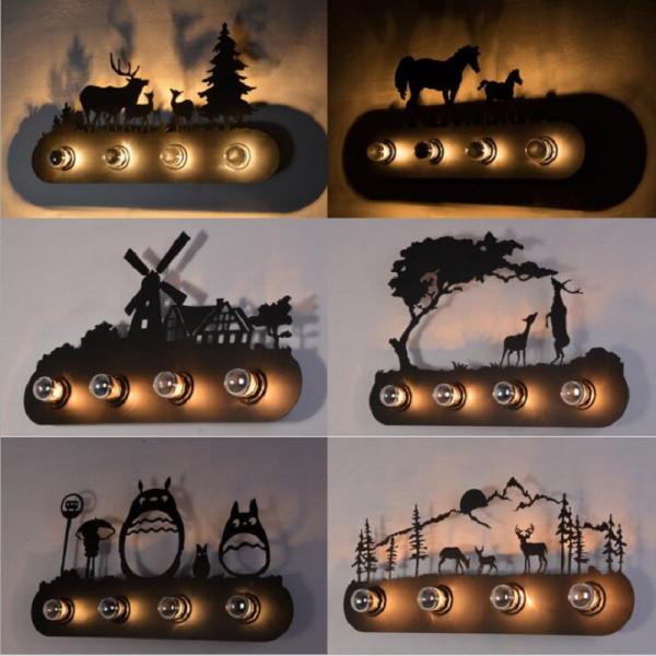 American country restaurant Fashion creative industrial led indoor wall lamps (WH-VR-75)