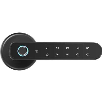 Stainless Steel Smart Handle Door Lock RFID Card Fingerprint Door Handle Lock
