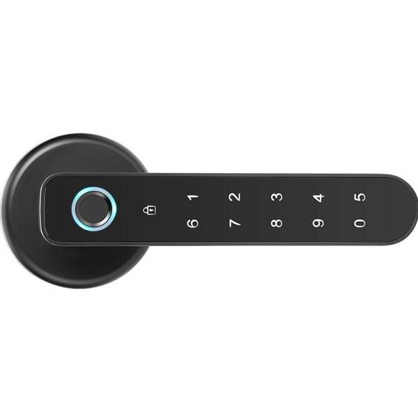 Stainless Steel Smart Handle Door Lock RFID Card Fingerprint Door Handle Lock