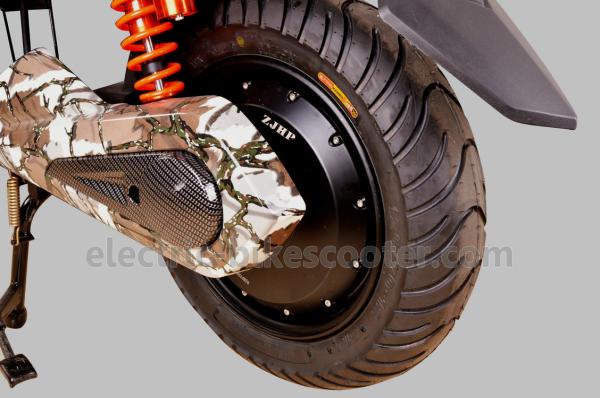 2000W 72V Electric Pedal Assist Scooter 60km/H