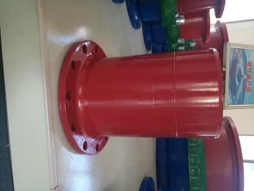 Red Epoxy Coating Ductile Iron Flange Pipe One End Flange Other End Spigot