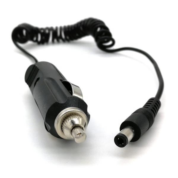 12V de resorte enrollado de coche DC Jack 5.5x2.1mm Cable de extensión del encendedor de cigarrillos