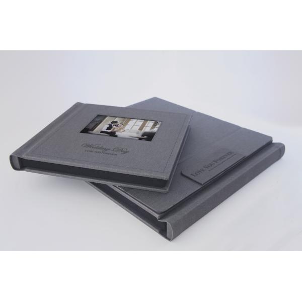 Customized Wedding Video Album Hard Cover All In One Interactive