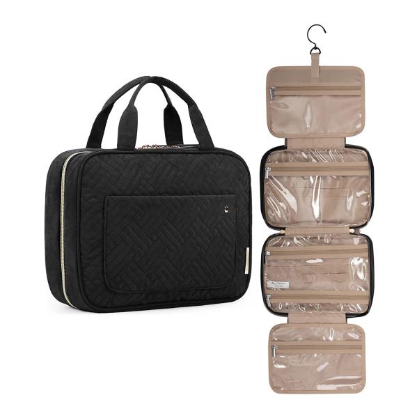 Travel Makeup And Toiletry Bag Organizer Hanging Hook Water Resistant 12x9x4